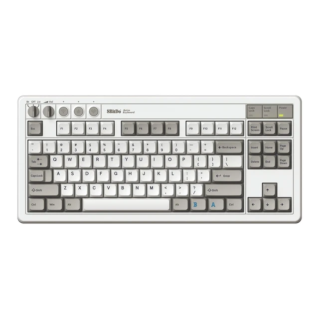 Alt view image 2 of 5 - 8Bitdo Retro Mechanical Keyboard for Windows & Android, M Edition