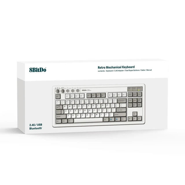 Alt view image 5 of 5 - 8Bitdo Retro Mechanical Keyboard for Windows & Android, M Edition
