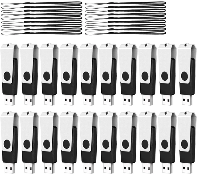 Main image of (Not128GB) 128MB USB Flash Drive 20 Pack TEWENE Bulk USB Thumb Drives Black