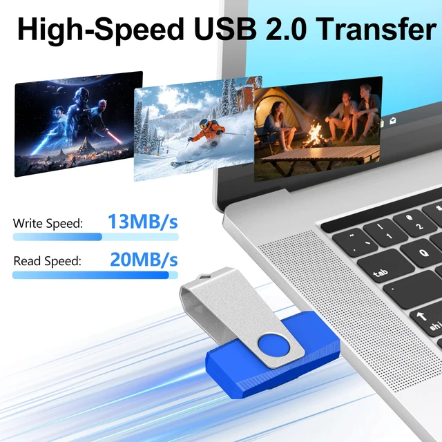 Alt view image 2 of 5 - (Not128GB) 128MB USB Flash Drive 20 Pack TEWENE Bulk USB Thumb Drives Black