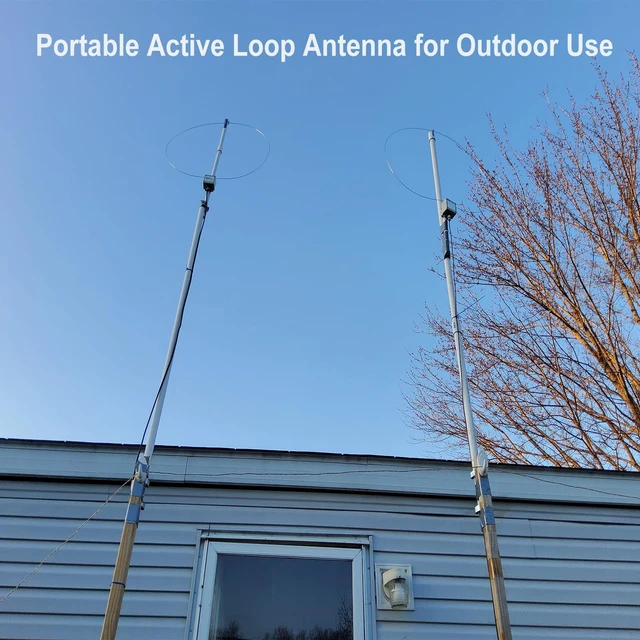 Alt view image 2 of 5 - GOOZEEZOO K-180WLA Active Loop Antenna 0.1-180MHz Shortwave Radio Antenna