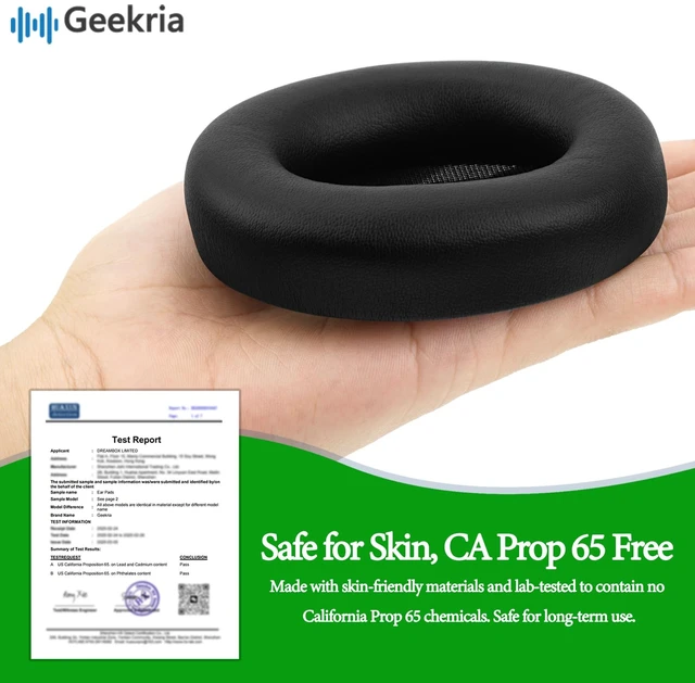 Alt view image 2 of 5 - Geekria SNAP Ear Pads Replacement Kit for Beats Studio 3, Studio 2 Wireless Headphones, Magnetic Easy Switch Ear Cushions, Exchange Earpads in Seconds (Protein Leather+Velour, 2 Pairs)