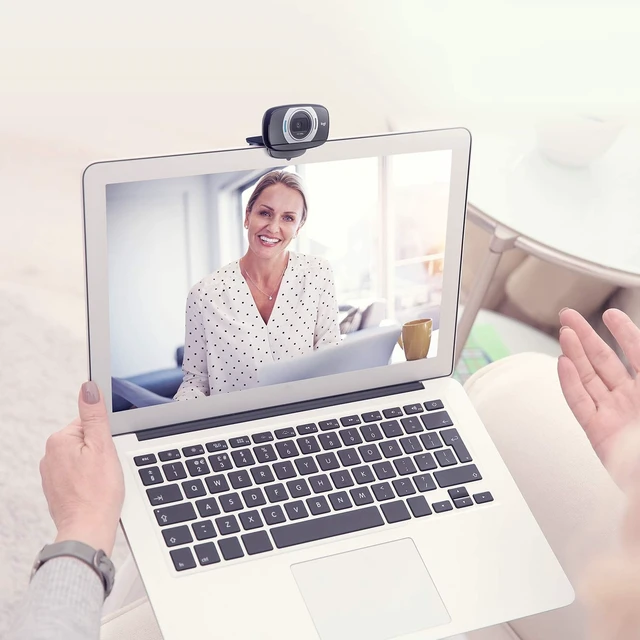 Alt view image 2 of 5 - Logitech HD Laptop Webcam C615 with Fold-and-Go Design, 360-Degree Swivel, 1080p Camera