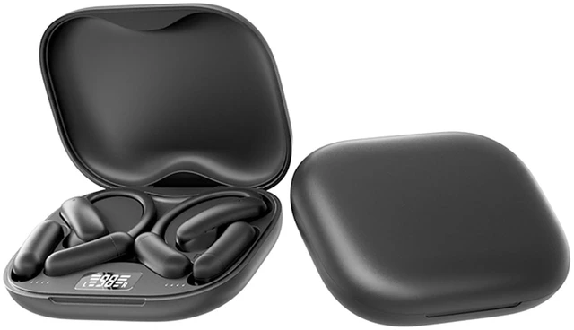 Main image of Open Ear Bluetooth Headphones, Magnetic Swap Battery, 60H Playtime(Black)