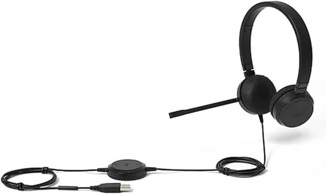 Alt view image 3 of 5 - NXT Technologies UC-2000 Noise-Canceling Stereo Computer Headset, Over-The-Head, Black (NX55445)