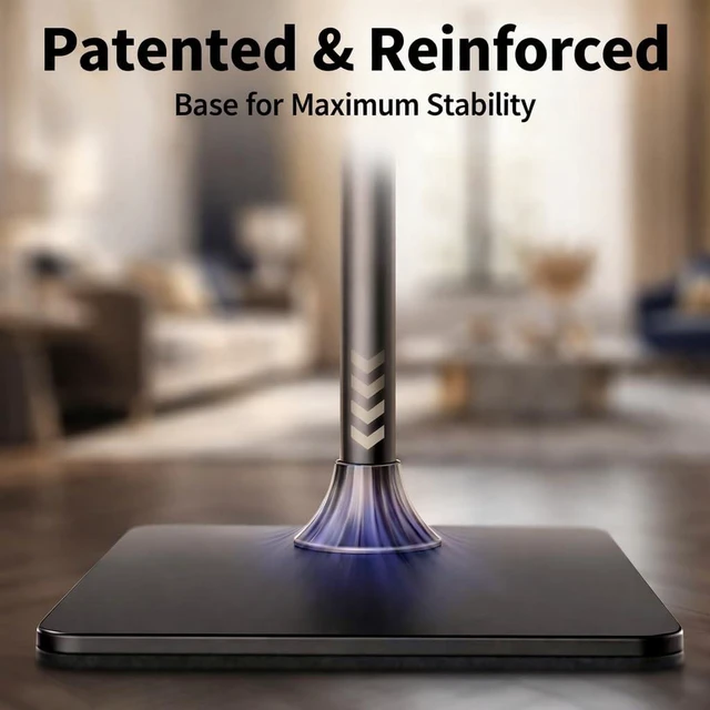 Alt view image 5 of 5 - MODEGAO Projector Floor Stand for Bedroom & Living Room, 36-48 inch Adjustable Height Projector Mount with 1/4" Screw, 15lbs Stable Heavy Base, No Wobble Universal Metal Stand for Home Theater