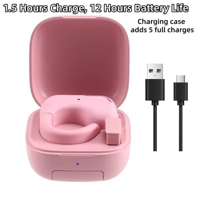 Alt view image 5 of 5 - Bluetooth & 2.4GHz Wireless Dual Mode Mini Finger Ring Mouse with Touchpad Rechargeable Pink Wearable Remote Control for TikTok, Kindle,PPT,Camera,with Charging Case,for PC,Laptop,Tablet,Phone