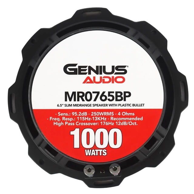 Alt view image 5 of 5 - Genius Audio MR0765BP 6.5" Midrange Speakers, Pair