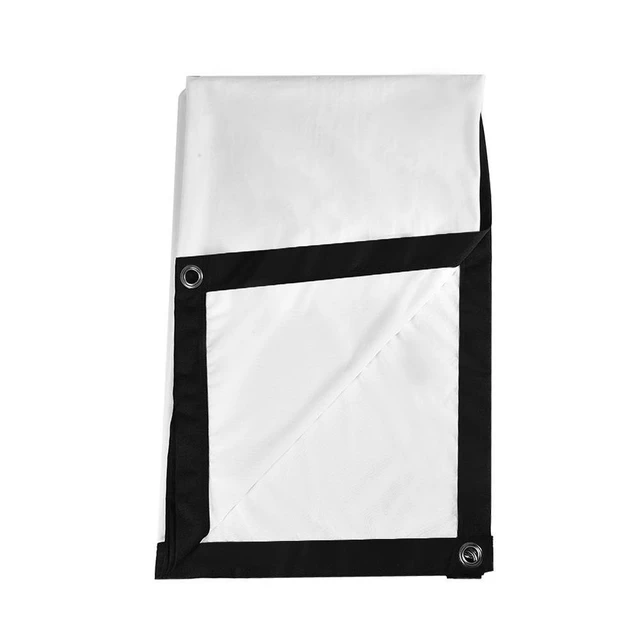 Alt view image 5 of 5 - 16:9 Portable Projection Screen, Foldable Noncrease Projector Curtain Screen Support Double Sided Projection for Home Theater, Openair Cinema(60 inch)