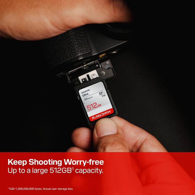 Alt view image 3 of 5 - SANDISK 256GB Ultra SD Memory Card, up to 195MB/s Read Speeds, UHS-I
