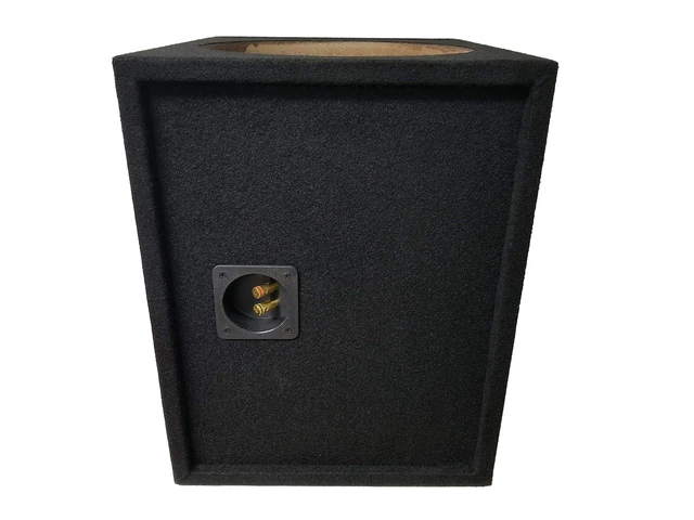 Alt view image 4 of 5 - Bass Rockers 12" inch Car Single Subwoofer Ported Sub Enclosure w/Spring Terminal Black Carpet