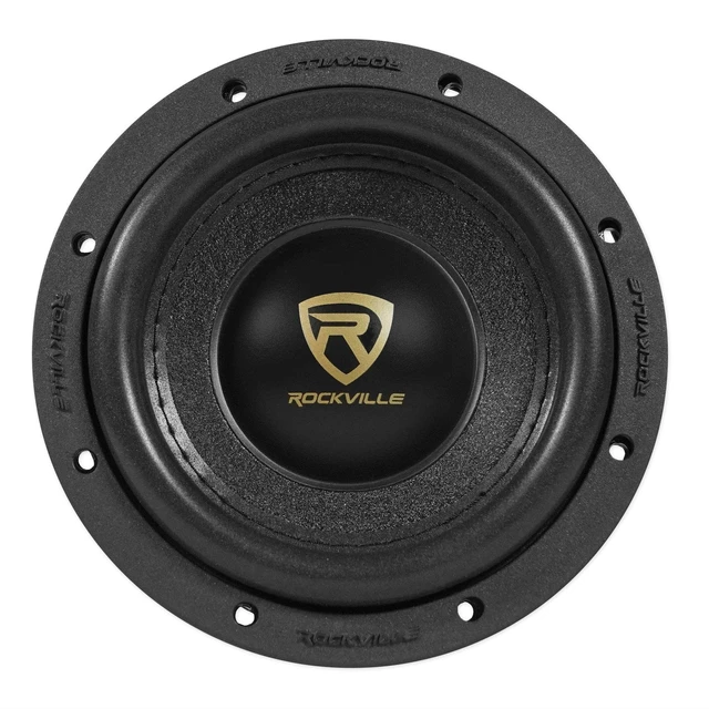 Alt view image 2 of 5 - Rockville W8K9D2 8" Car Audio Subwoofer, Dual 2-Ohm, 2000W Peak/500W RMS