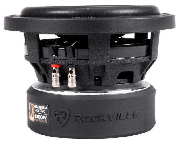 Alt view image 5 of 5 - Rockville W8K9D2 8" Car Audio Subwoofer, Dual 2-Ohm, 2000W Peak/500W RMS
