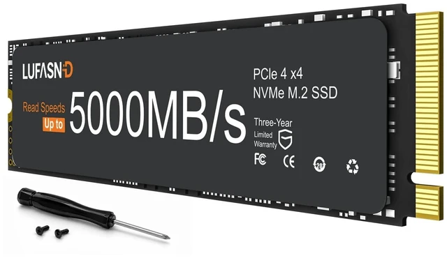 Main image of Lufasnd 512GB M.2 NVMe SSD 2280 PCIe Gen4 x4, Up to 5000MB/s, 3D NAND TLC Internal Solid State Drive, Ultra-Fast Gaming Storage Upgrade for Gaming PC, Laptop & Desktop, PS5 Compatible