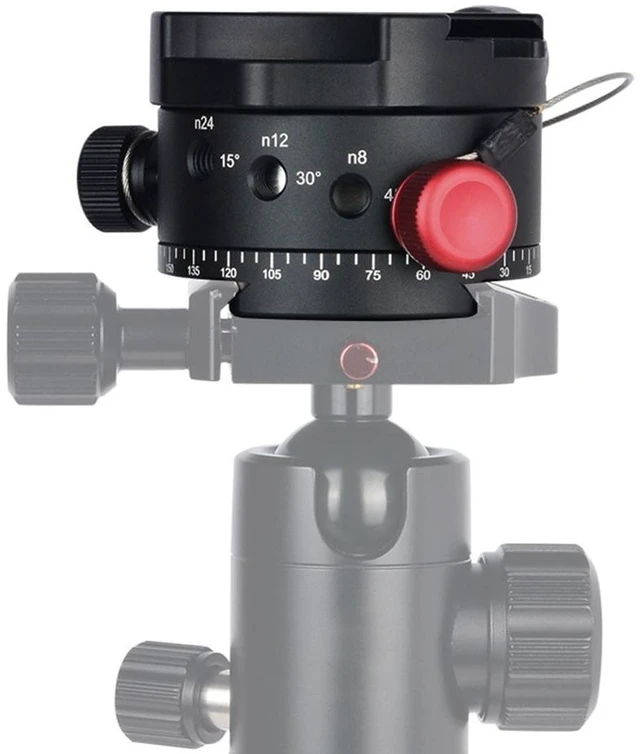 Alt view image 5 of 5 - Andoer DH-60 Panoramic Ball Head Indexing Rotator HDR Tripod Head CNC Aluminum Alloy Max. Load 33Lbs for Canon Nikon Sony DSLR Camera