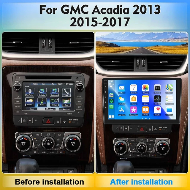 Alt view image 2 of 5 - 4G+64G Car Stereo for GMC Acadia 2013 2015-2017 Android 15 Player