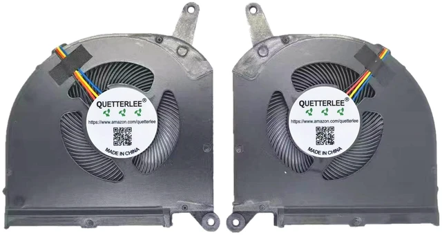 Alt view image 2 of 4 - New Laptop CPU + GPU Cooling Fan for Gigabyte Aorus 15G 15P RX5L RP75 P75 OLED SA 17 HDR XA RP75XA RP77XA RP77XD P77 17g-yc 3080 AERO17 RP77 RP75W AERO 15S NA Series PLB07010S12HH DC12V Fan