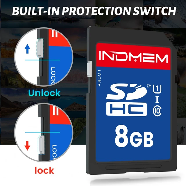 Alt view image 2 of 5 - SD Card 8GB, 20-Pack UHS-I Class 10 MLC Flash Memory Card, High-Speed Secure Digital Cards for Cameras, DSLR, Action Cams - Reliable Storage