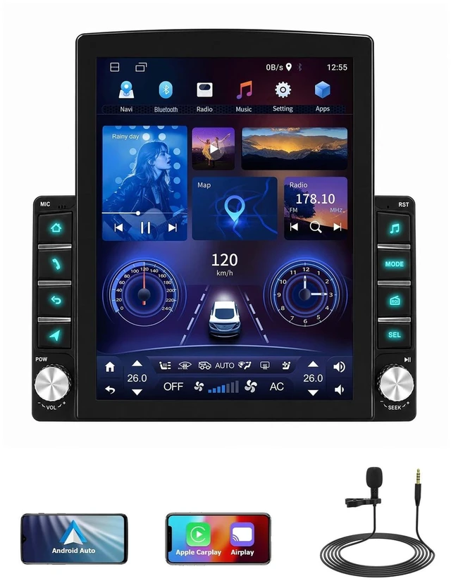Main image of Car Stereo Radio for Toyota Corolla 2003-2008 CarPlay Android Auto