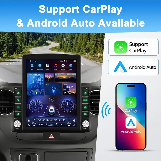 Alt view image 3 of 5 - Car Stereo Radio for Toyota Corolla 2003-2008 CarPlay Android Auto