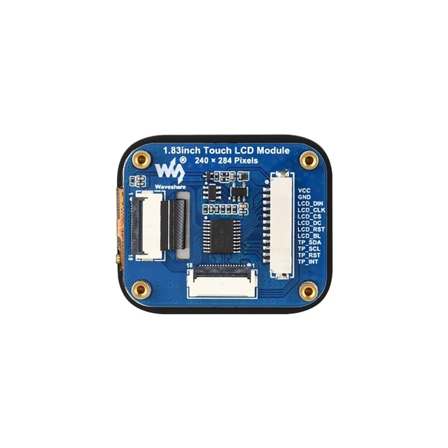 Alt view image 4 of 5 - 1.83Inch Touch LCD Module 240x284 IPS TFT, ST7789P SPI Display, CST816D I2C Capacitive Touch, 262K Colors, 3.3V/5V, for Raspberry Pi/Pico, Compatible with Arduino/STM32/ESP32S3