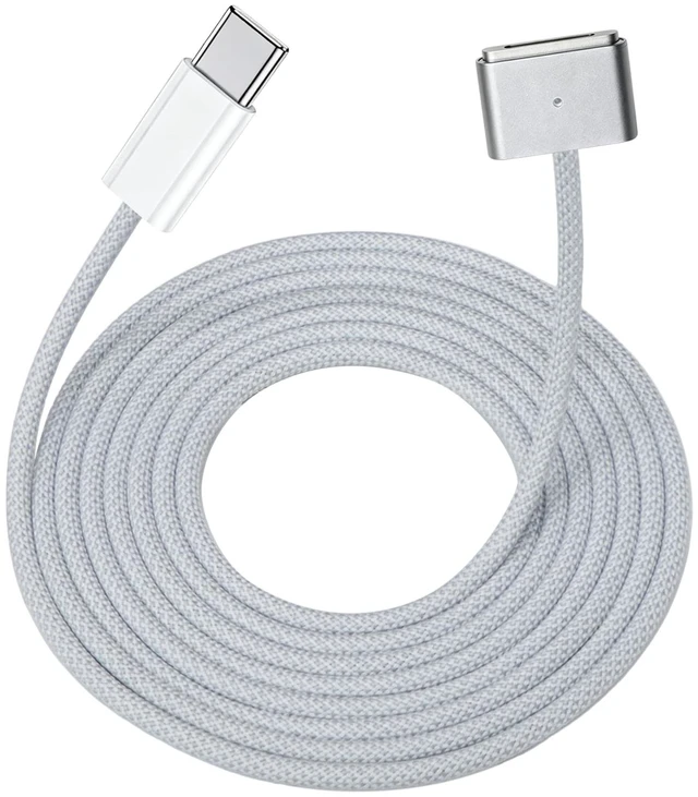 Main image of ZeitNah USB-C to Magnetic Cable for MacBook Air/Pro, 6.6 ft, Space Gray