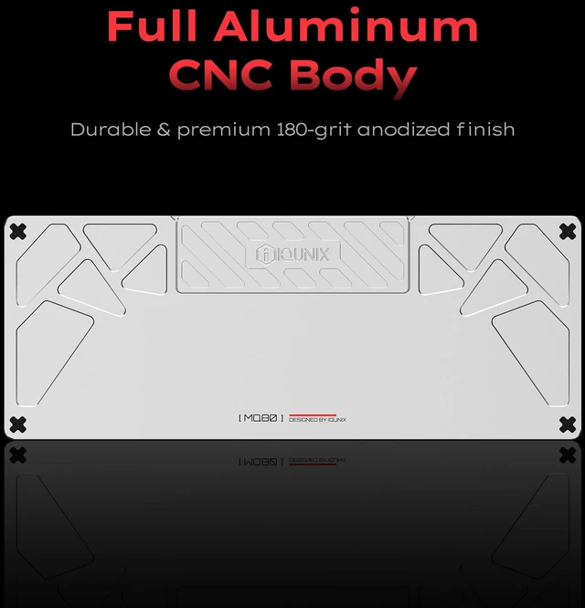 Alt view image 2 of 5 - IQUNIX MQ80 Low Profile Wireless Mechanical Keyboard, Black