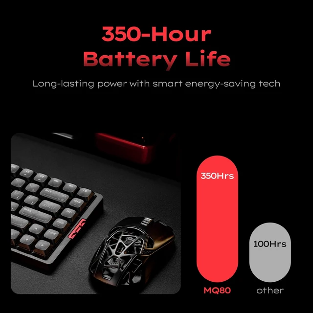 Alt view image 4 of 5 - IQUNIX MQ80 Low Profile Wireless Mechanical Keyboard, Black