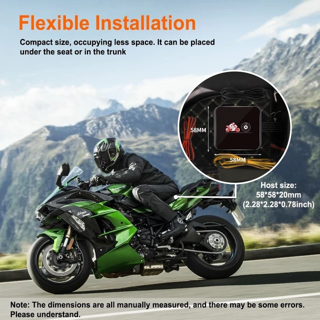 Alt view image 5 of 5 - VSYSTO Motorcycle Dash Cam, HD1080P Night Vision Front and Rear Cameras, WiFi Waterproof Motorbike DVR, Remote Controller,130 Wide Angle, G-Sensor, Loop Recording