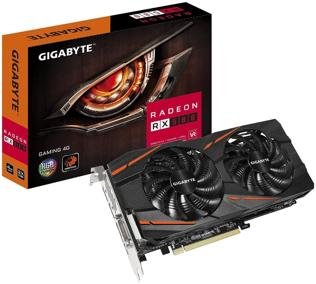Main image of GIGABYTE Radeon RX 580 Gaming 4GB Graphic Cards GV-RX580GAMING-4GD