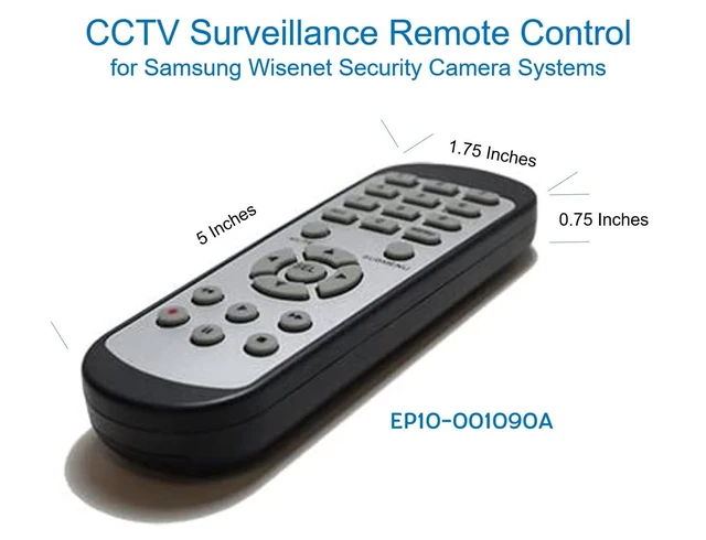 Alt view image 2 of 5 - CCTV Remote Control for Samsung Wisenet Security & Surveillance Camera System Wisenet All-in-One Kit System, EP10-001090A Remote Control No Additional Setup Required