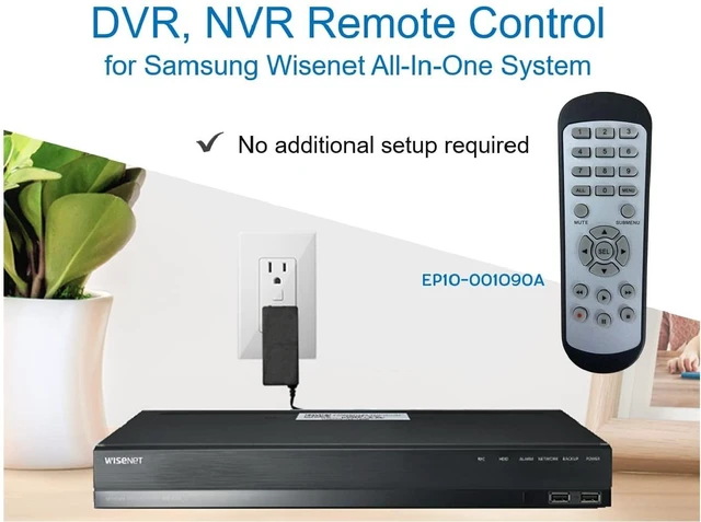 Alt view image 4 of 5 - CCTV Remote Control for Samsung Wisenet Security & Surveillance Camera System Wisenet All-in-One Kit System, EP10-001090A Remote Control No Additional Setup Required