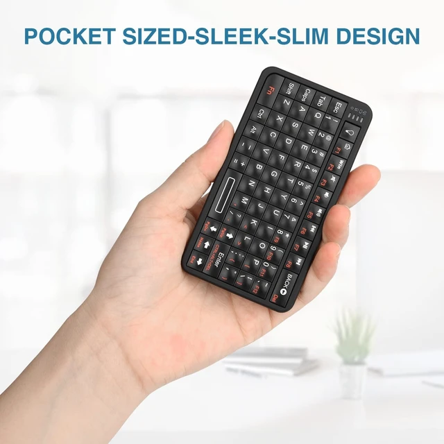 Alt view image 2 of 5 - Rii Bluetooth Keyboard, Wireless Mini Keyboard with Backlit