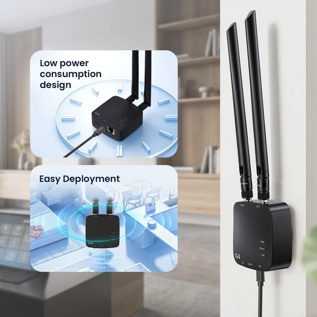 Alt view image 5 of 5 - ELECROW WiFi HaLow Gateway - ThinkNode G4 WiFi HaLow Bridge 802.11ah