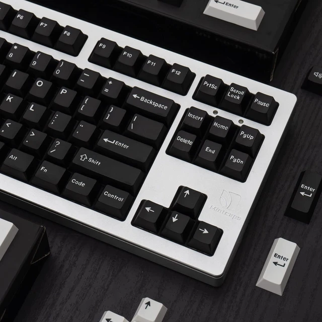 Alt view image 3 of 5 - Sumgsn WOB Keycaps 172 Keys Cherry Profile Black Double Shot Keycaps Set