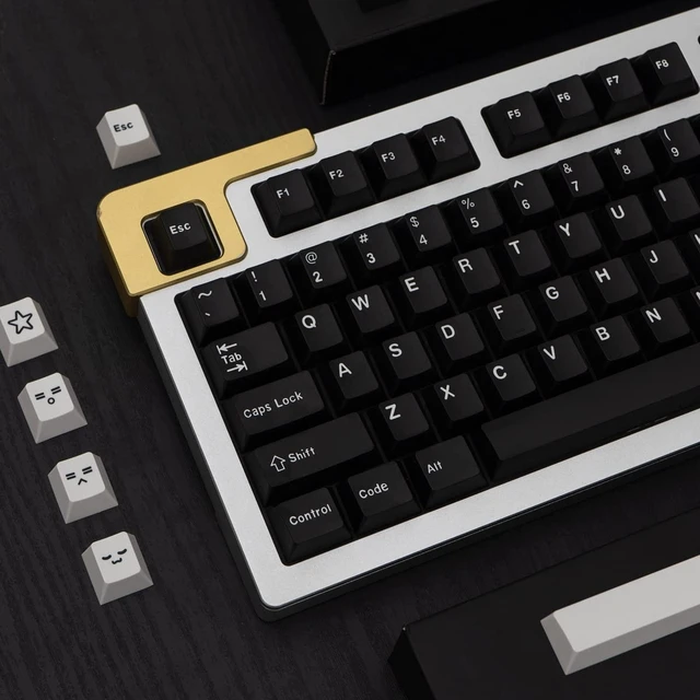 Alt view image 2 of 5 - Sumgsn WOB Keycaps 172 Keys Cherry Profile Black Double Shot Keycaps Set