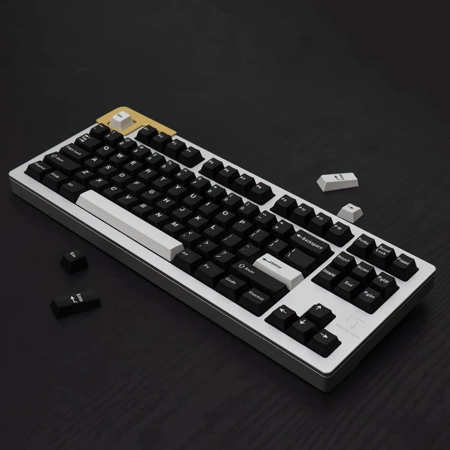 Alt view image 5 of 5 - Sumgsn WOB Keycaps 172 Keys Cherry Profile Black Double Shot Keycaps Set