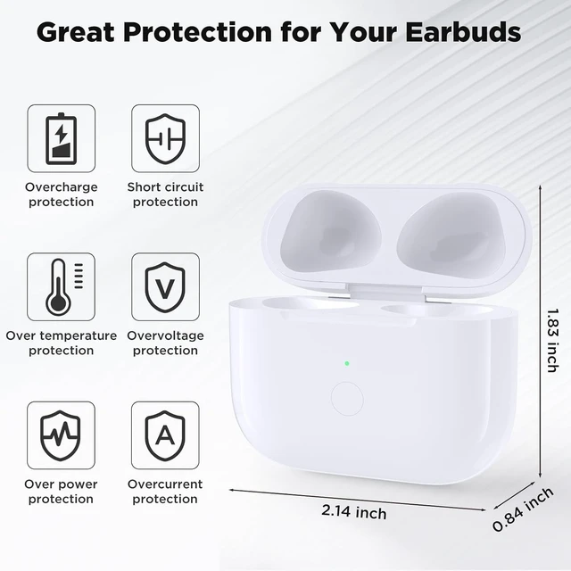 Alt view image 3 of 5 - Wireless Airpod 3 Charging Case Replacement
