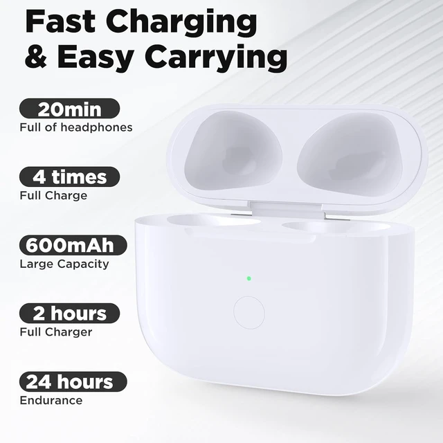 Alt view image 4 of 5 - Wireless Airpod 3 Charging Case Replacement