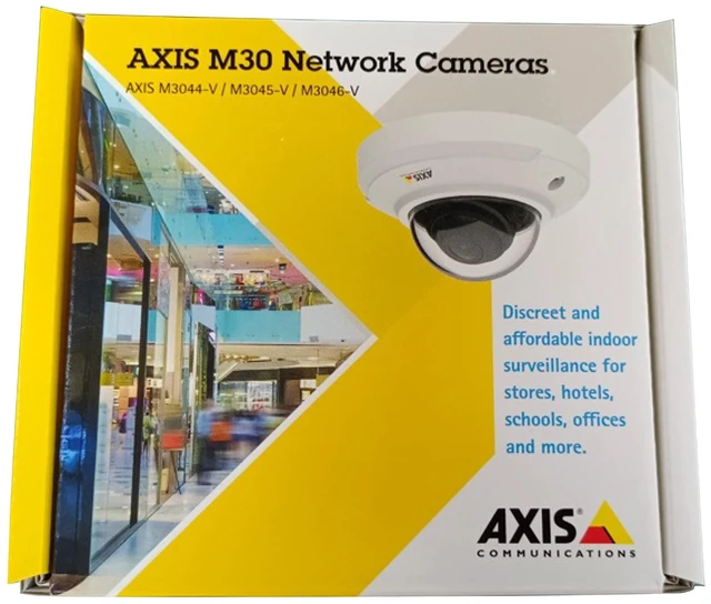 Alt view image 2 of 2 - AXIS B092573 Waterproof Dome Network Surveillance Camera, 3 W, 48 V, White