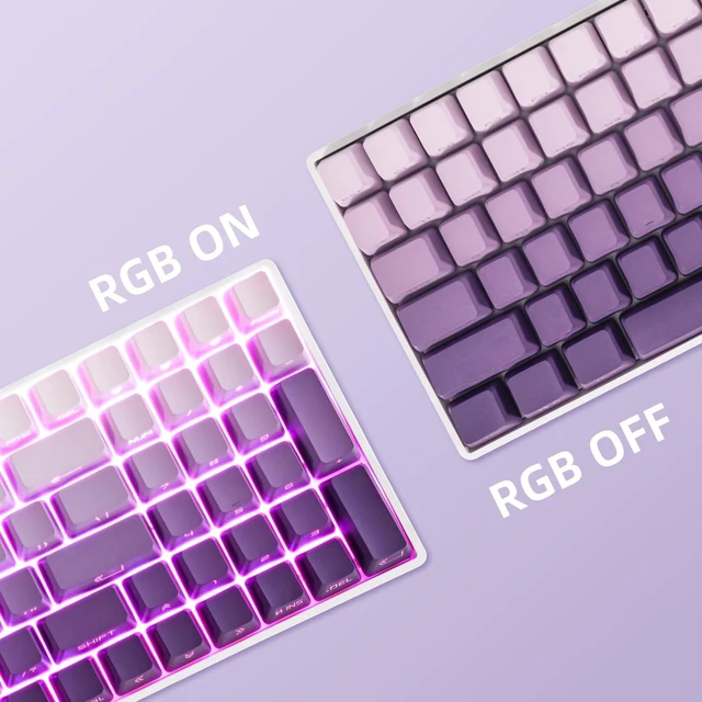 Alt view image 5 of 5 - ZORNHER ZH100 Wireless Mechanical Keyboard,98% Purple Creamy Keyboard with Number Pad,Full Size Gaming Keyboard,Lighted Up PBT Dipped Keycaps,Creamy Sounding Linear Switches