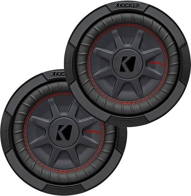 Alt view image 5 of 5 - KICKER Subwoofer Package of 2 Items: 8" CompRT Subwoofers DVC 4-ohm (Pair) - 2X 48CWRT84 Subs