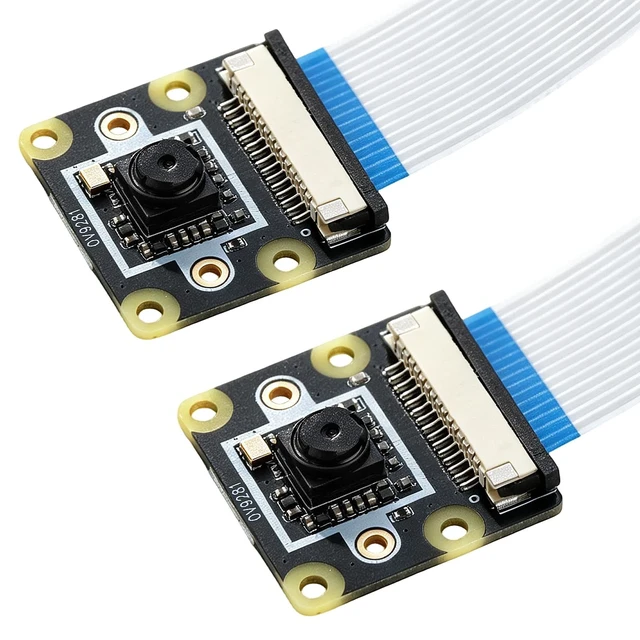 Main image of 2PCS 120fps Monochrome Global Shutter Camera Module, 1MP OV9281 Sensor 79 FOV Compatible with Raspberry Pi 5 / 4B+ / 3B+ / 3B/ Zero