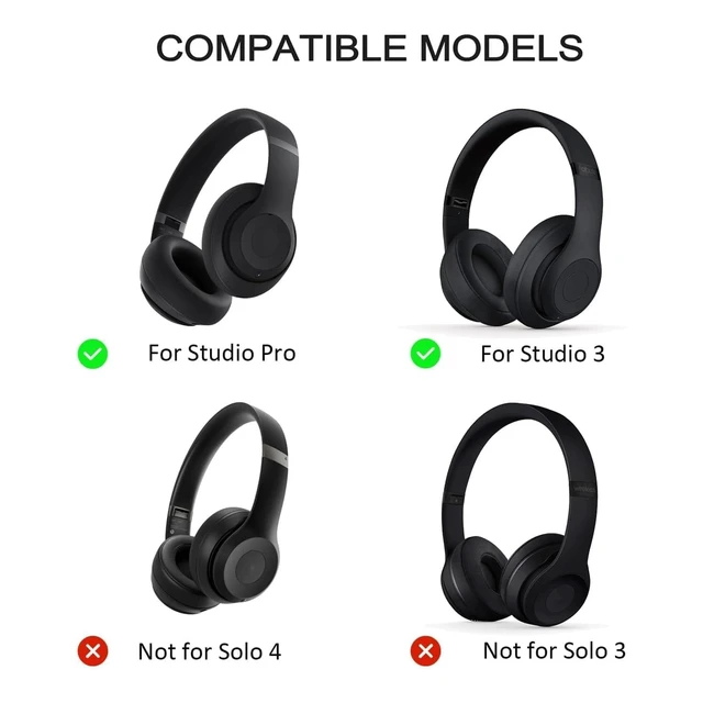 Alt view image 2 of 5 - umvowuxa 2 Sets Studio Pro Headband Replacement Parts & Replacement Hinge Compatible with Beats Studio Pro and Studio 3 Headphones, Studio Pro Replacement Headband Metal Repair Parts (Black)