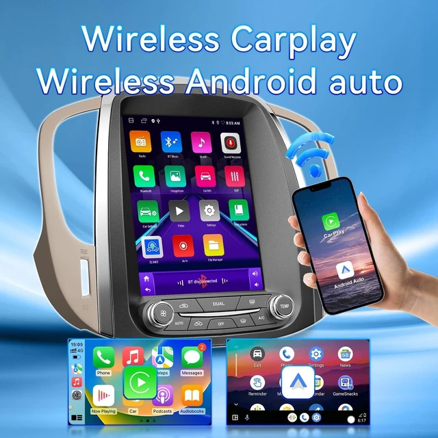 Alt view image 3 of 5 - Android 13 Car Stereo Radio Compatible with Buick Lacrosse 2009 2010 2011 2012 9.7" Touch Screen with CarPlay & Android Auto GPS Navigation Bluetooth FM Backup Camera 2GB+64GB Radio Upgrade