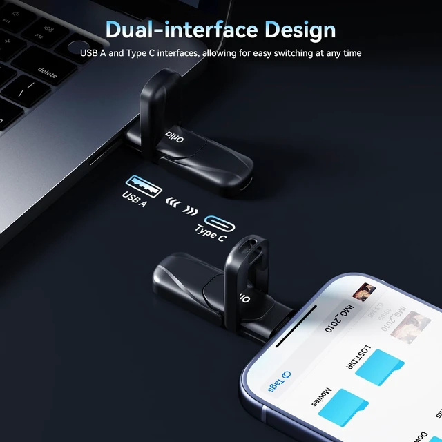 Alt view image 4 of 5 - Orlian 64GB USB C Flash Drive USB 3.2 Gen 1 SSD Thumb Drive 450MB/s