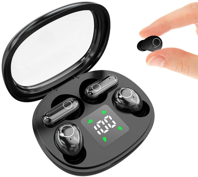 Main image of AIKESI Mini Wireless Sleep Earphones, Designed for Side Sleepers Invisible Flat Earbuds, Comfortable for Small Ears, Discreet in-Ear Design, Skin-Friendly, Ideal for Women and Work Use (Black)