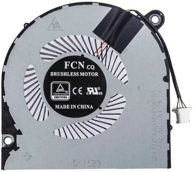 Alt view image 3 of 5 - QRFAX Replacement CPU+GPU Cooling Fan for Acer Nitro 5 Gaming Laptop AN515-54-5812 AN515-54-728C AN515-54 AN515-43 N18C3 Aspire 7 A715-41G A715-42G A715-74G A715-75G Series FL78 FL1K 5V