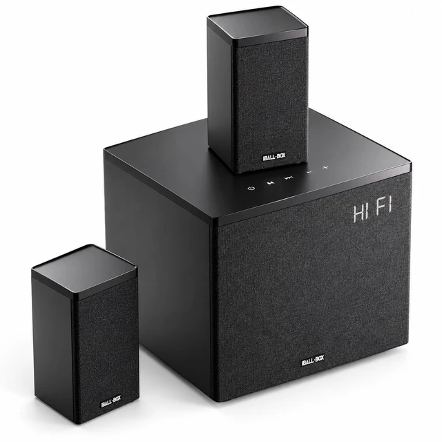 Main image of IBALLBOX 2.1 Computer Speakers with Subwoofer, PC Speakers for Desktop with Deep Bass, Bluetooth USB Optical Gaming Sound System for Monitor and Laptop