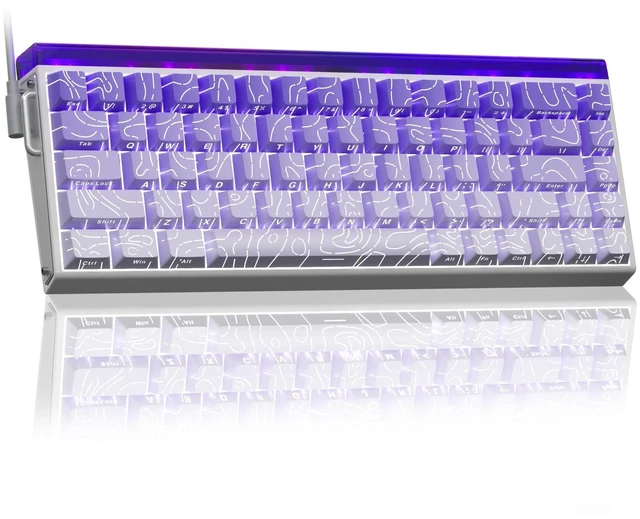 Main image of AULA Hero 68 HE 60% Gaming Keyboard Wired, Hall Effect Magnetic Switch Keyboard with Adjustable Actuation, Fast Trigger Mode, 8K Hz Polling Rate, 0.125ms Latency,Side Printed PBT Keycaps, RGB Backlit